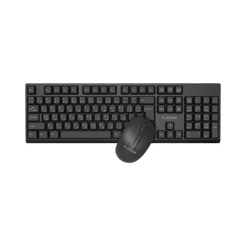 Platinum Wireless Keyboard & Mouse Set 2.4GHz - Black - P-COMWLKBMSBK Platinum Wireless Keyboard & Mouse Set 2.4GHz - Black - P-COMWLKBMSBK